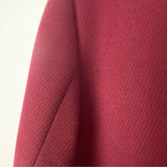 Pendleton Vintage Wool Burgundy Longline Blazer Academia Minimalist Size 10 - Picture 7 of 12
